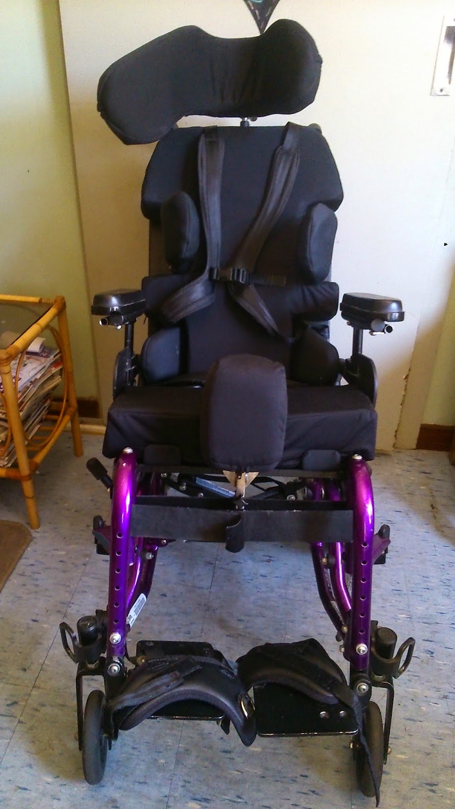Fifth Inset Custom made wheelchair seat.